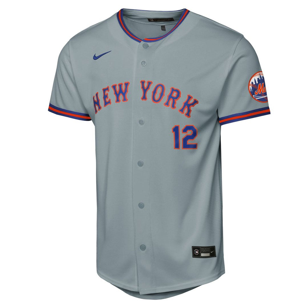 Francisco Lindor New York Mets Youth Alternate Jersey - Black