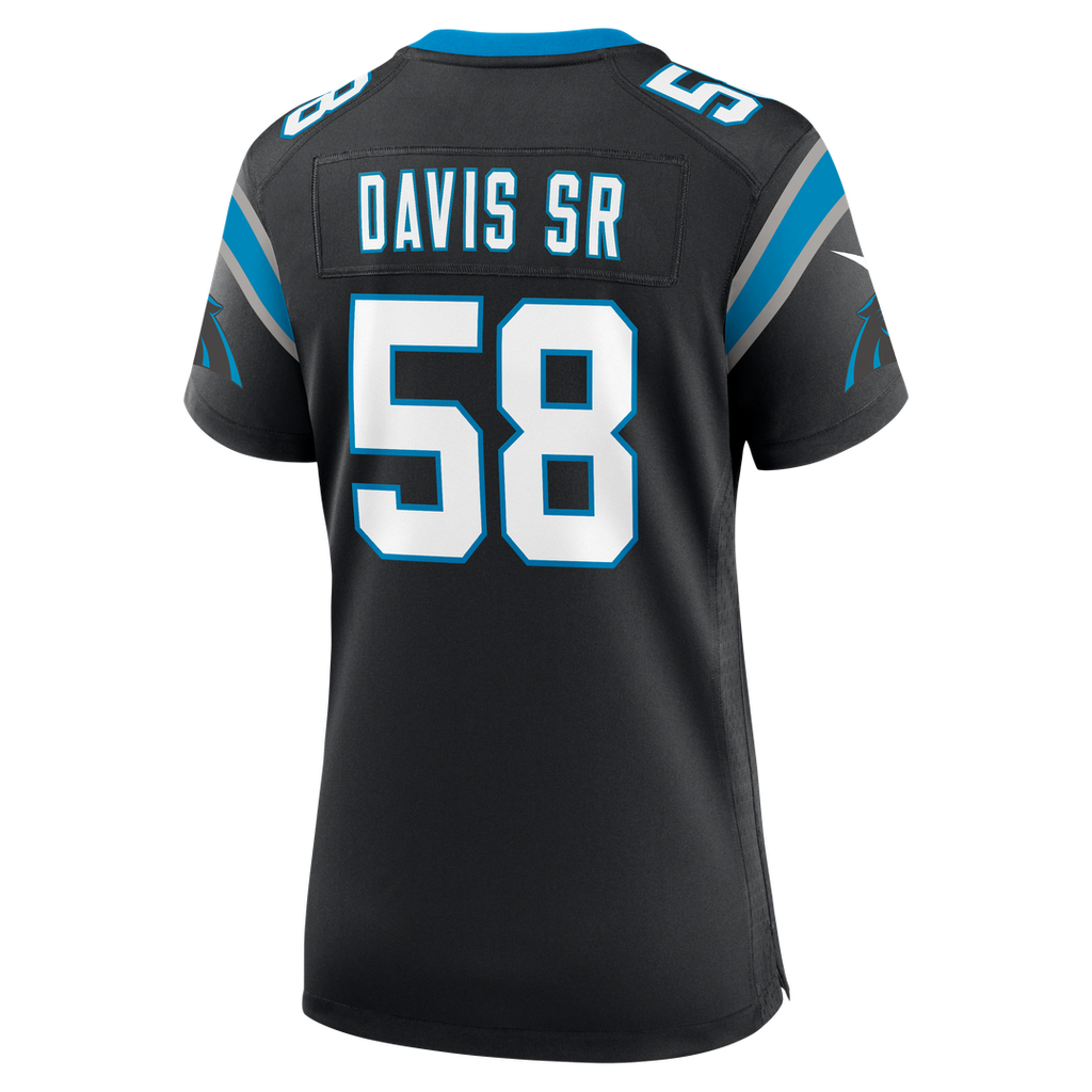 Thomas Davis Sr. Carolina Panthers Women's Team Retired Jersey - Black