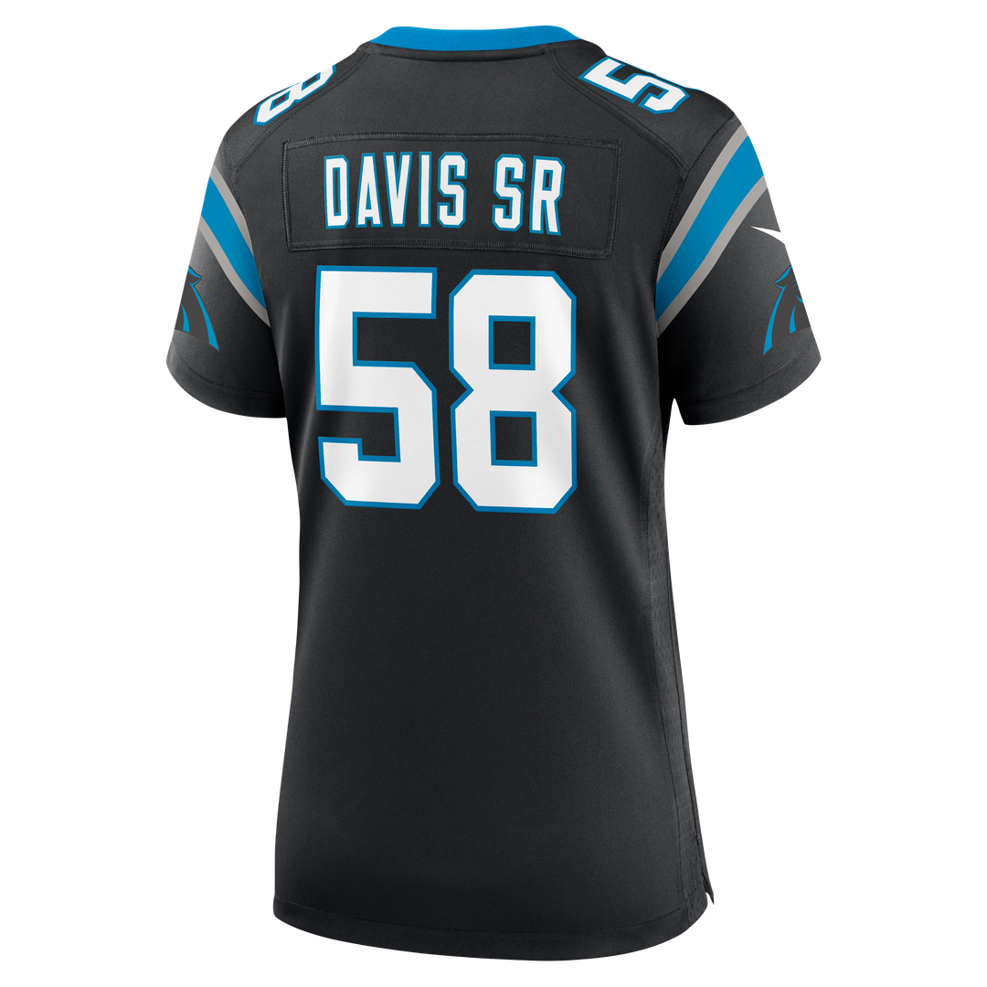 Thomas Davis Sr. Carolina Panthers Women's Team Retired Jersey - Black