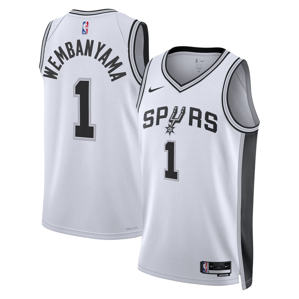 San Antonio Spurs Jersey - White - Victor Wembanyama - Unisex