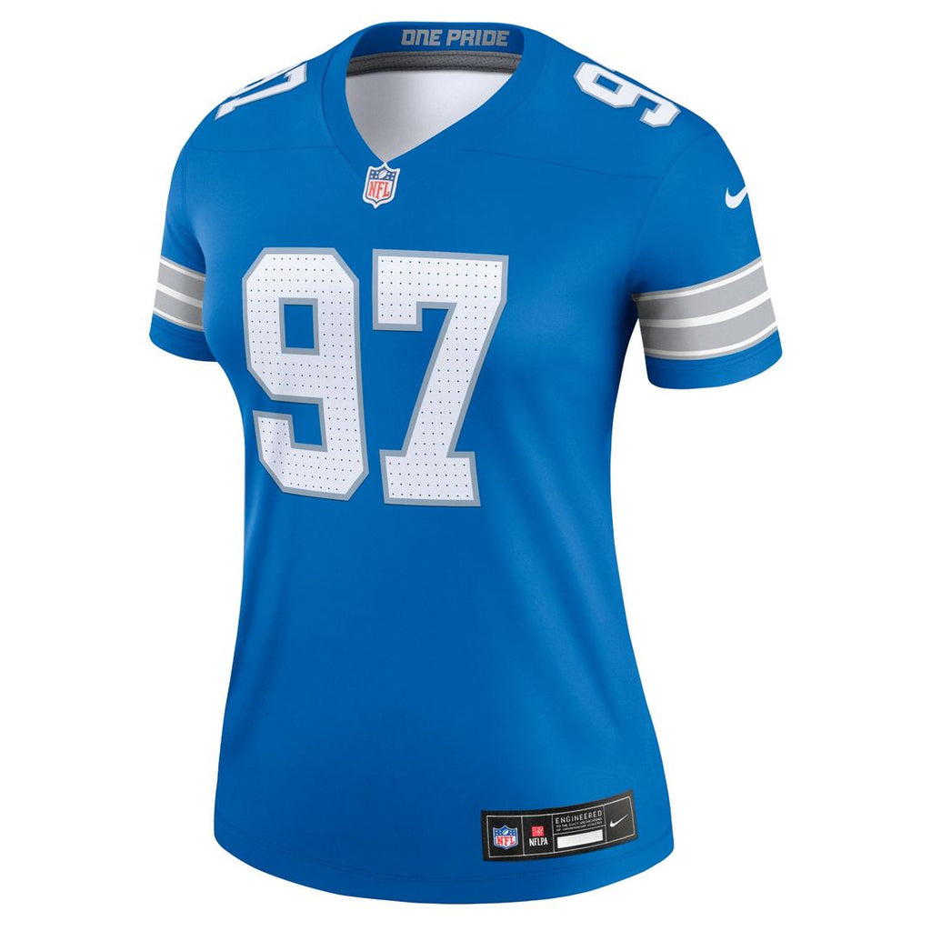 Aidan Hutchinson Detroit Lions Women's Legend Player Performance Top - Blue