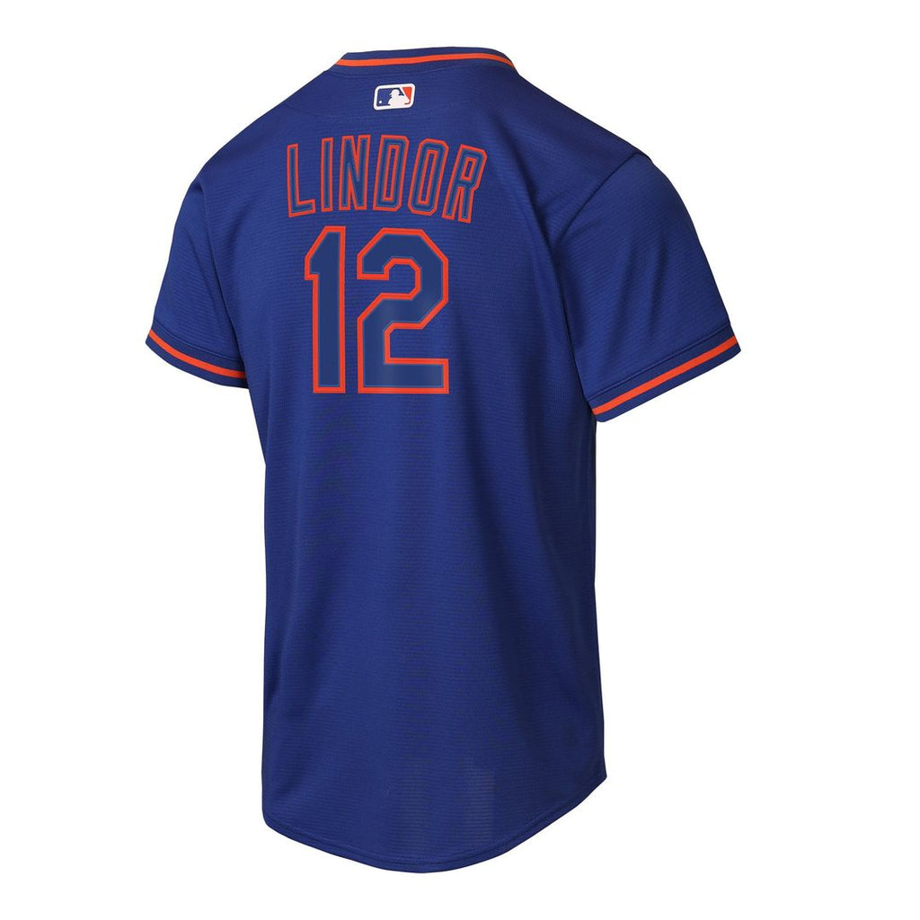 Francisco Lindor New York Mets Youth Alternate Jersey - Black