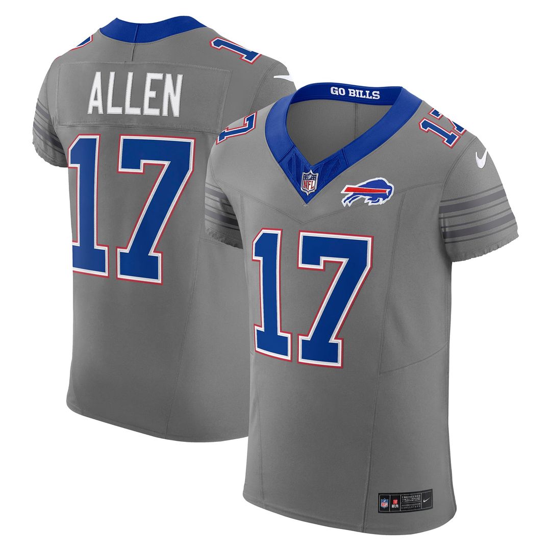 Josh Allen Buffalo Bills Nickel City Elite Jersey - Gray