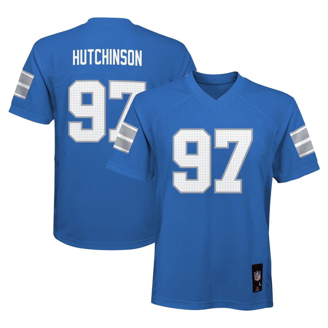 Aidan Hutchinson Detroit Lions Youth Jersey - Blue