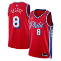 Paul George Philadelphia 76ers Statement Edition Swingman Jersey - Red - Unisex