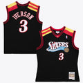 Allen Iverson Philadelphia 76ers 2006 Spain Authentic Alternate Jersey - Black