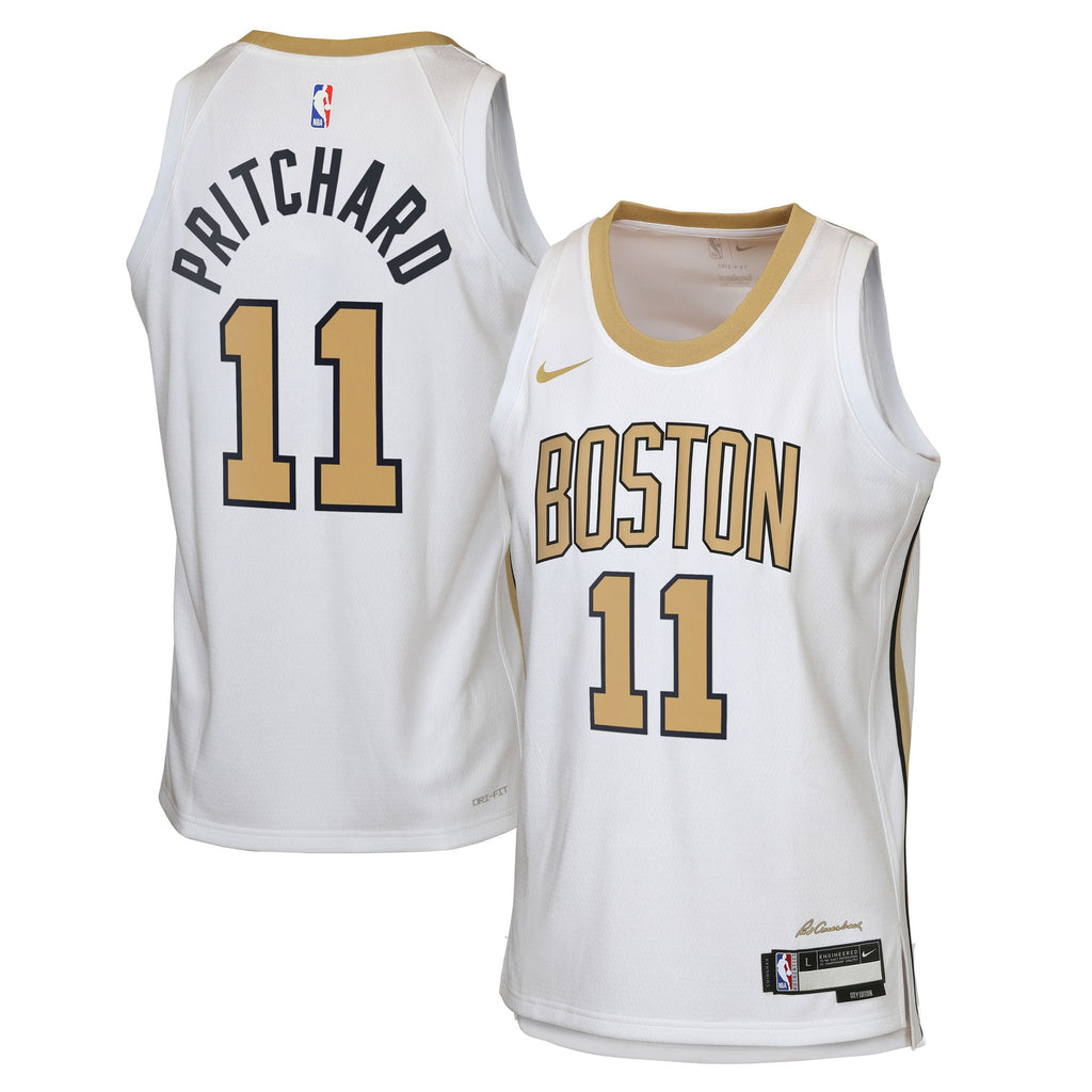 Boston Celtics 2025/26 Jersey - White - Payton Pritchard - Youth