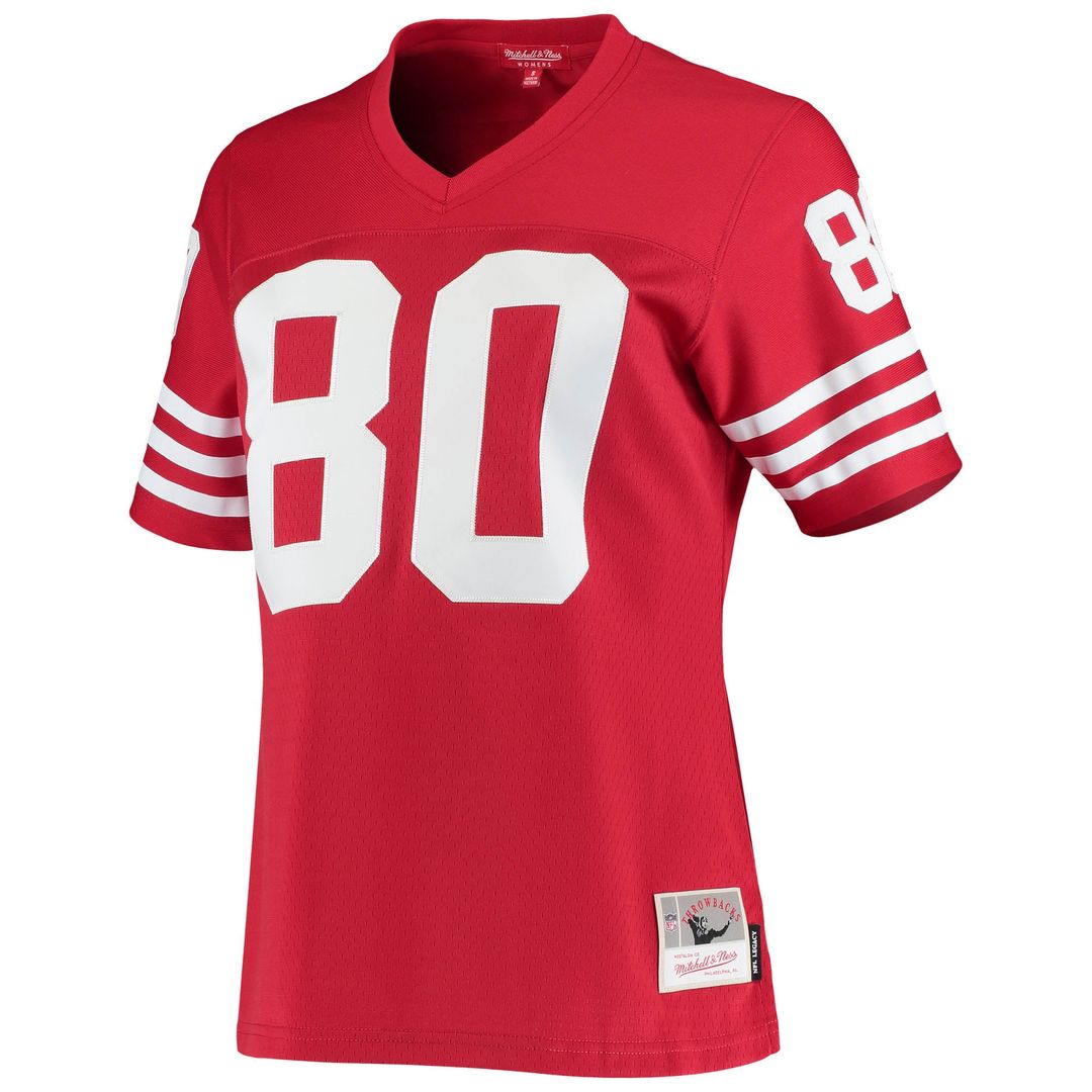 Jerry Rice San Francisco 49ers Women's 1990 Legacy Jersey - Scarlet