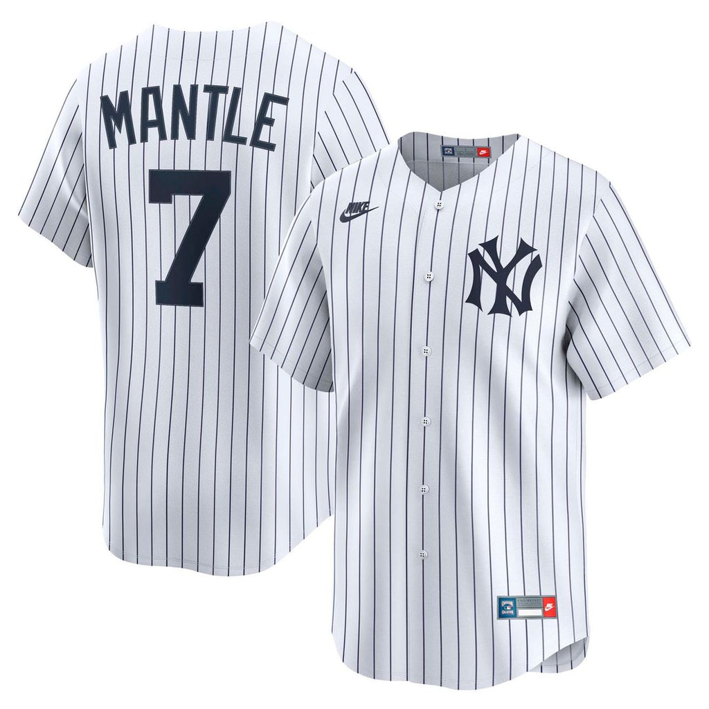 Mickey Mantle New York Yankees Throwback Jersey - White