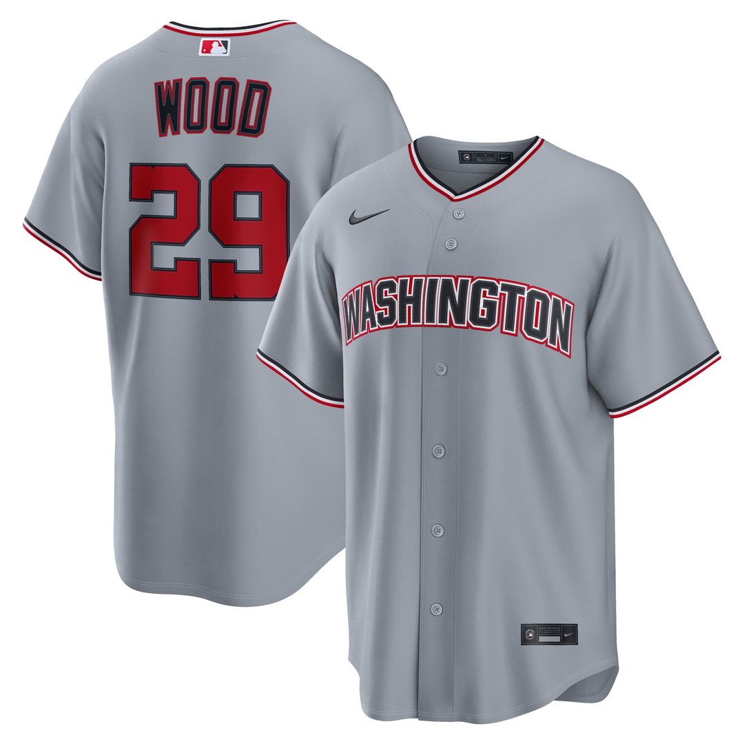 James Wood Washington Nationals Alternate Jersey - Navy
