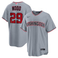 James Wood Washington Nationals Road Jersey - Gray