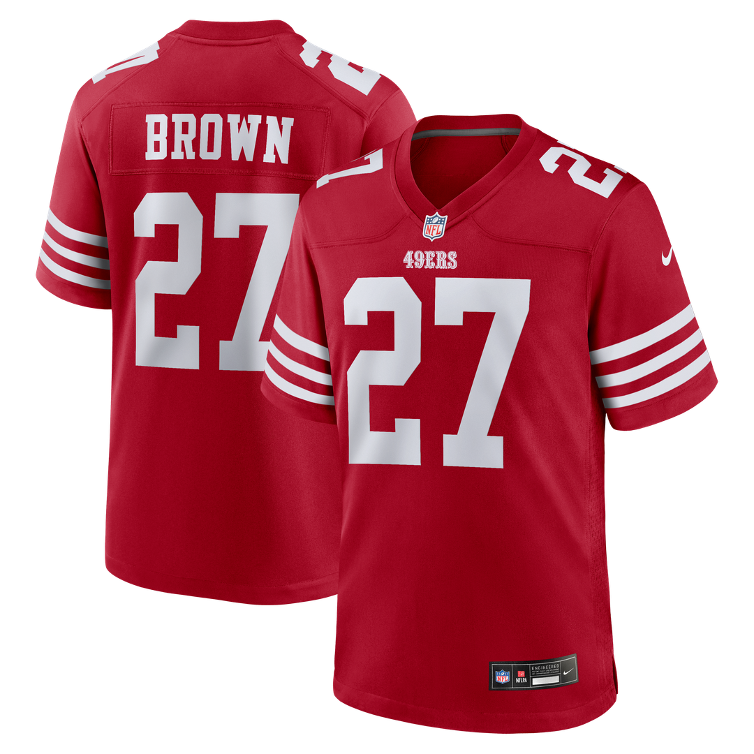 Ji'Ayir Brown San Francisco 49ers Team Jersey - Scarlet