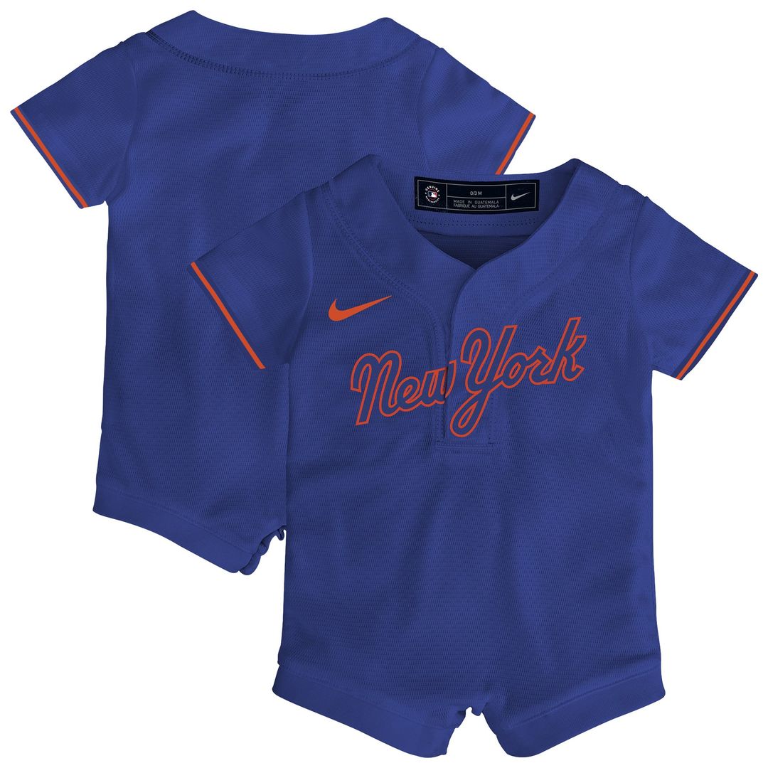 New York Mets Newborn & Infant Alternate Replica Romper Jersey - Royal