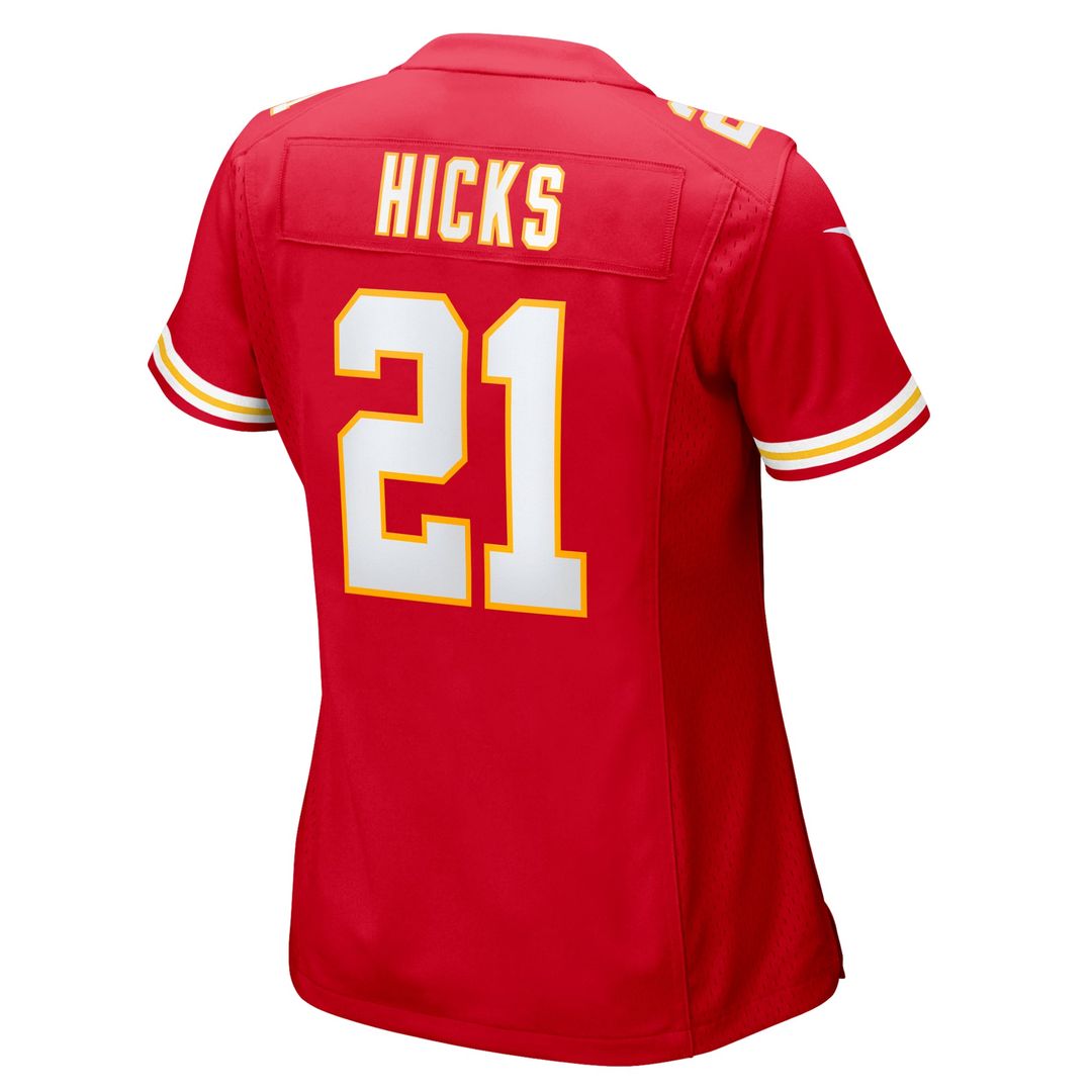 Jaden Hicks Kansas City Chiefs Women's Jersey - Red