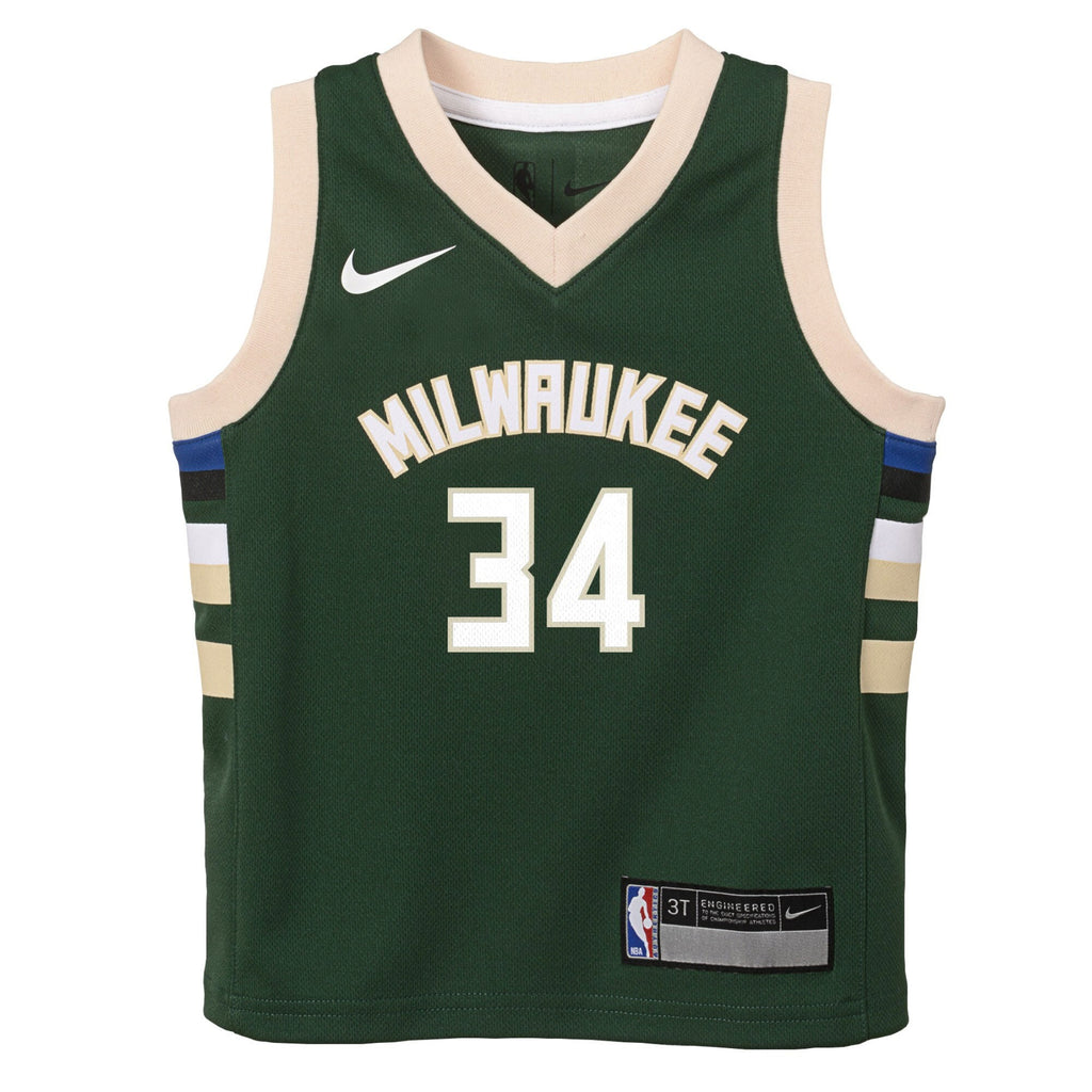 Milwaukee Bucks Icon Jersey - Giannis Antetokounmpo - Toddler