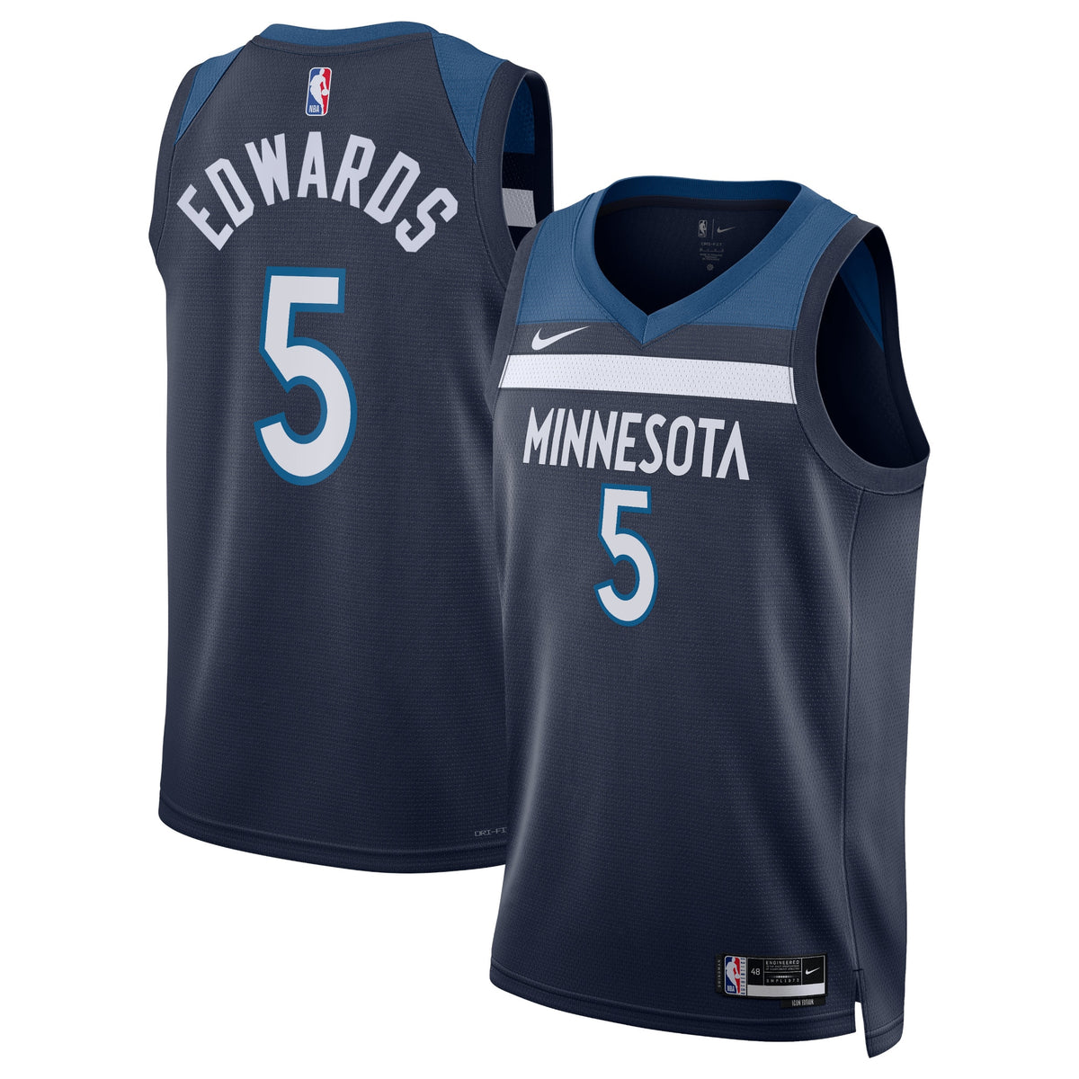 Minnesota Timberwolves Jersey - Navy - Anthony Edwards - Unisex