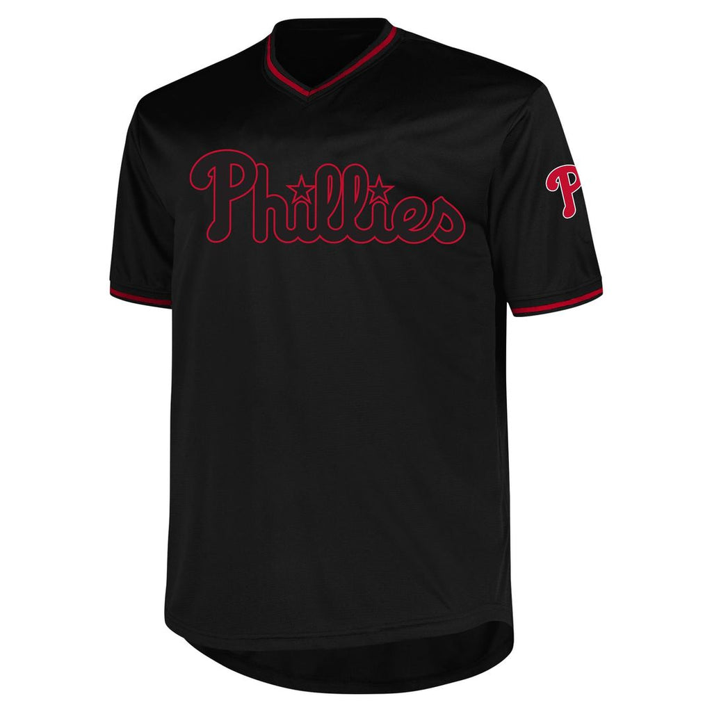 Philadelphia Phillies Big & Tall Pop Fashion Jersey - Black