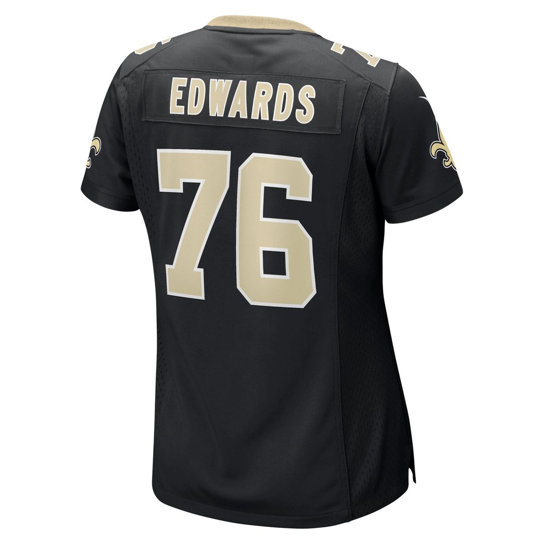 David Edwards New Orleans Saints Women's Team Jersey - Black
