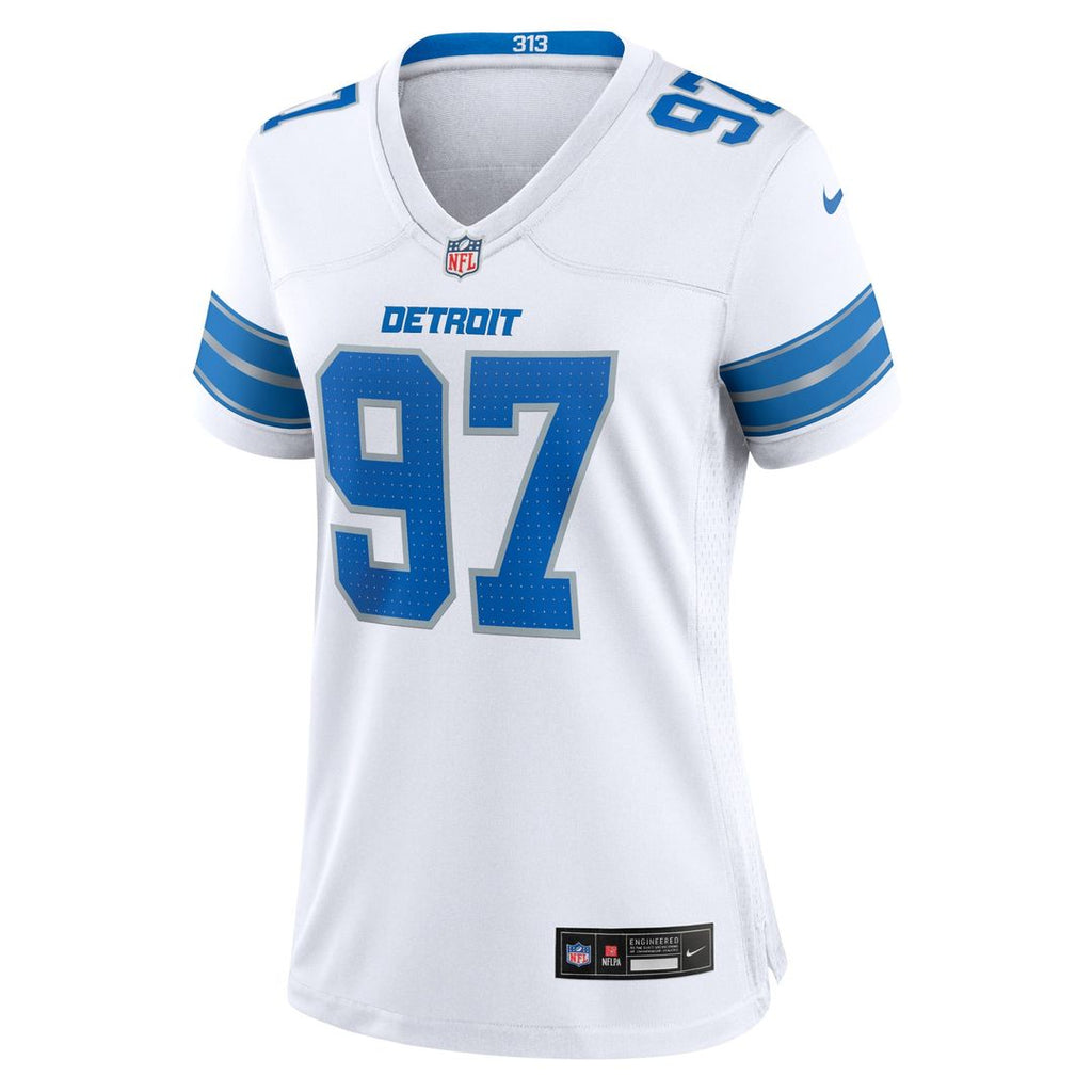 Aidan Hutchinson Detroit Lions Women's Jersey - White