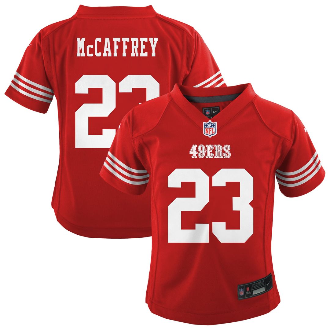 Christian McCaffrey San Francisco 49ers Preschool Player Jersey - Scarlet