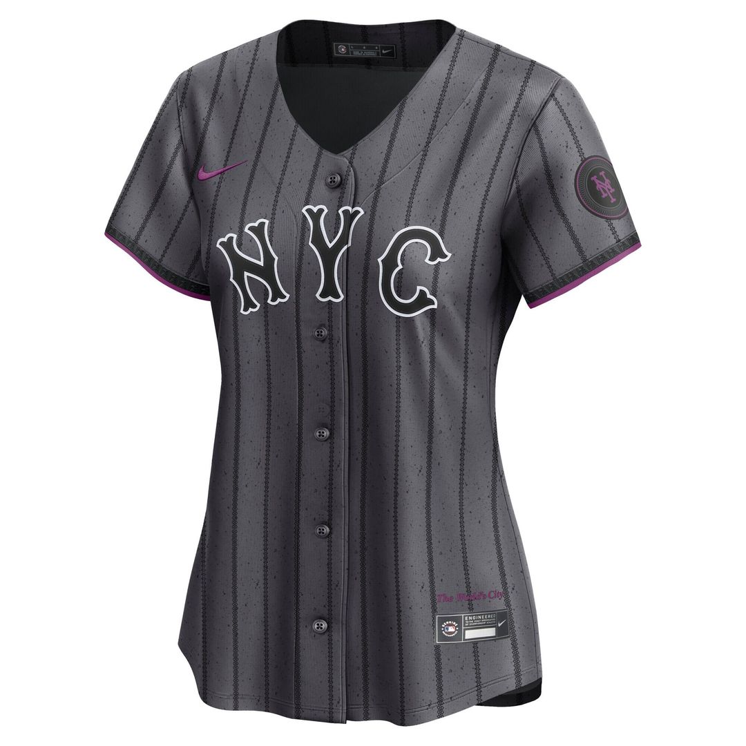 New York Mets Women's Jersey - Gray
