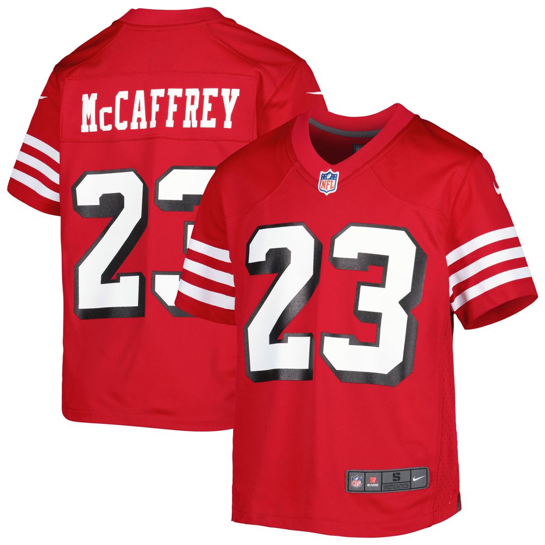 Christian McCaffrey San Francisco 49ers Youth Jersey - Scarlet