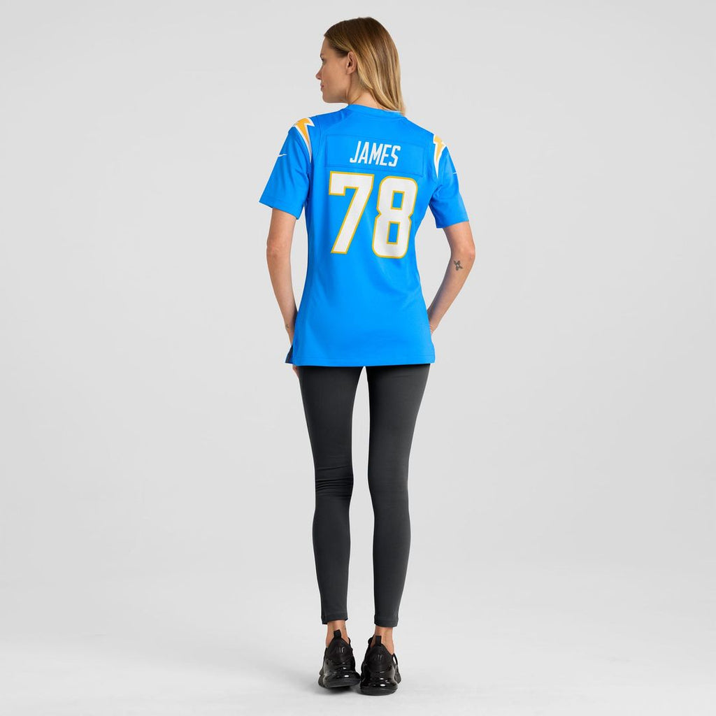 Andre James Los Angeles Chargers Women's Team Jersey - Powder Blue