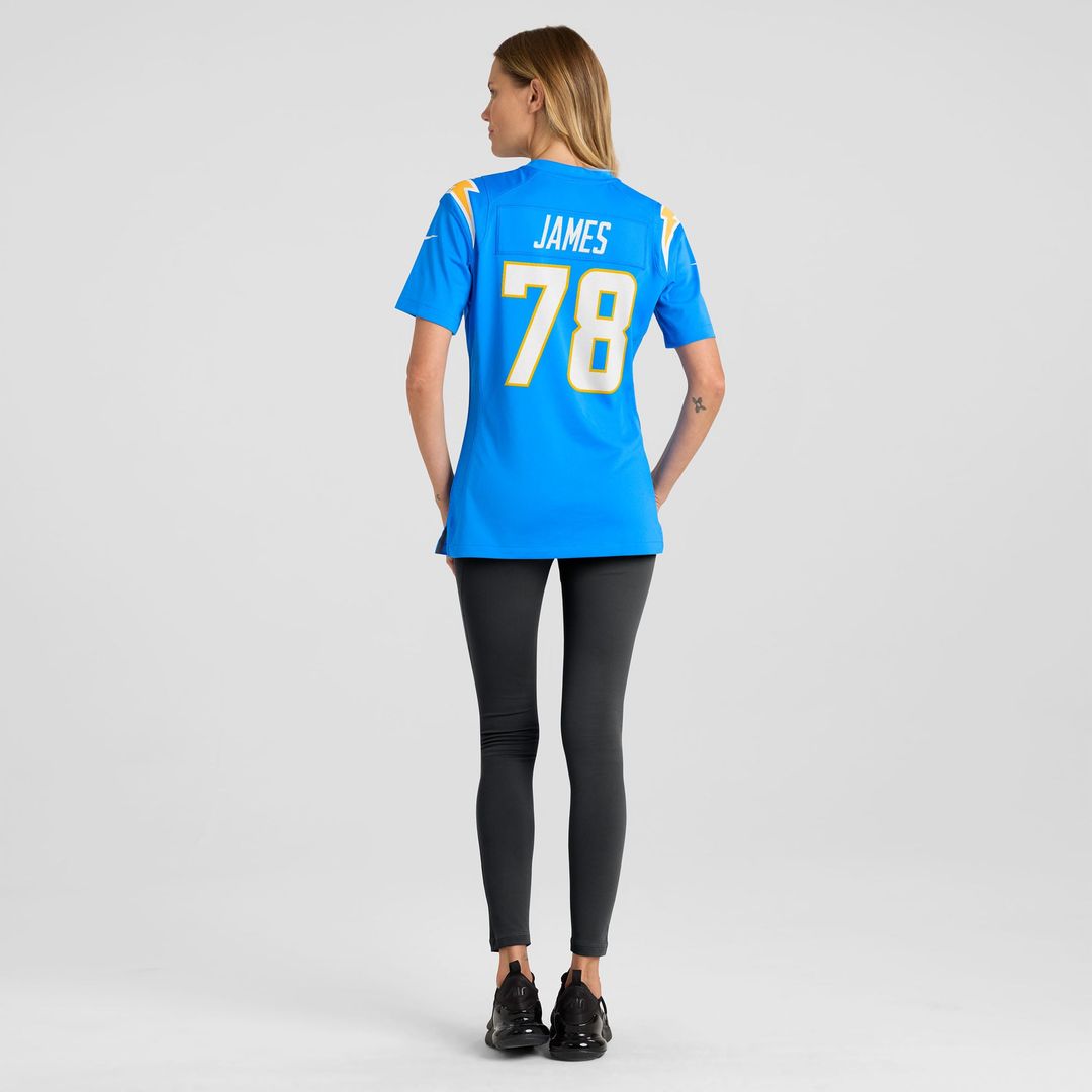 Andre James Los Angeles Chargers Women's Team Jersey - Powder Blue