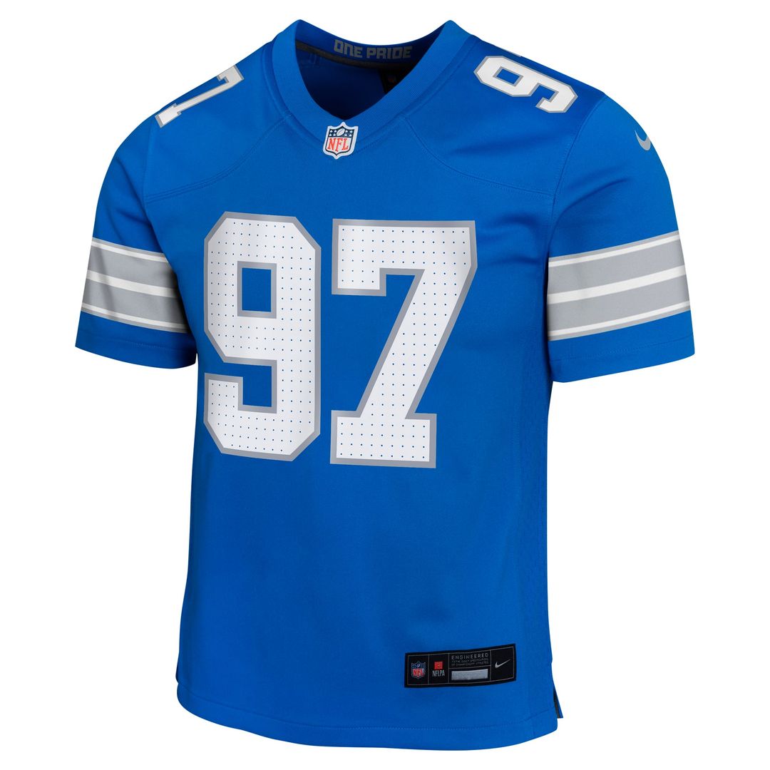Aidan Hutchinson Detroit Lions Youth Jersey - Blue