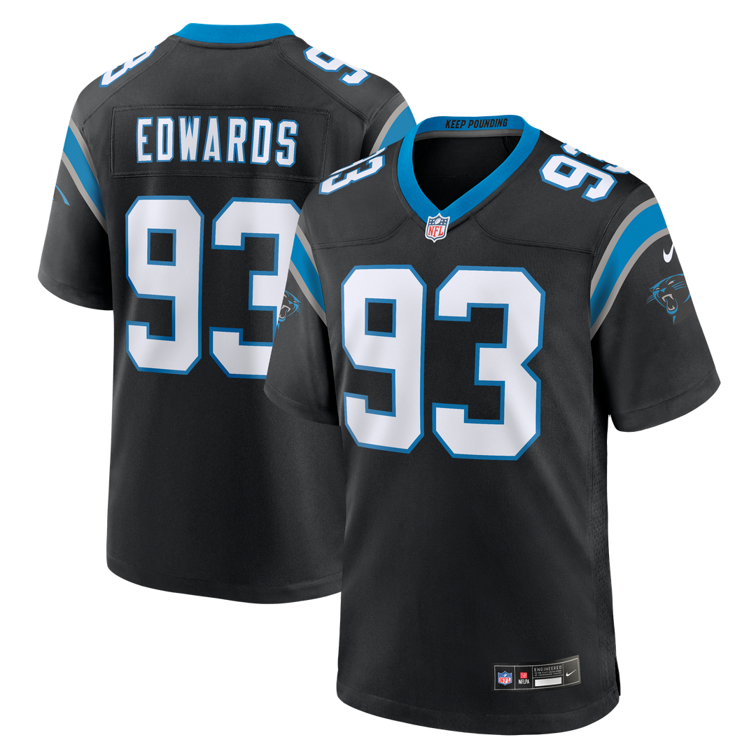 TeRah Edwards Carolina Panthers Team Jersey - Black