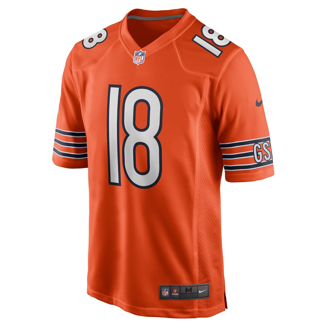 Caleb Williams Chicago Bears Alternate Player Jersey - Orange