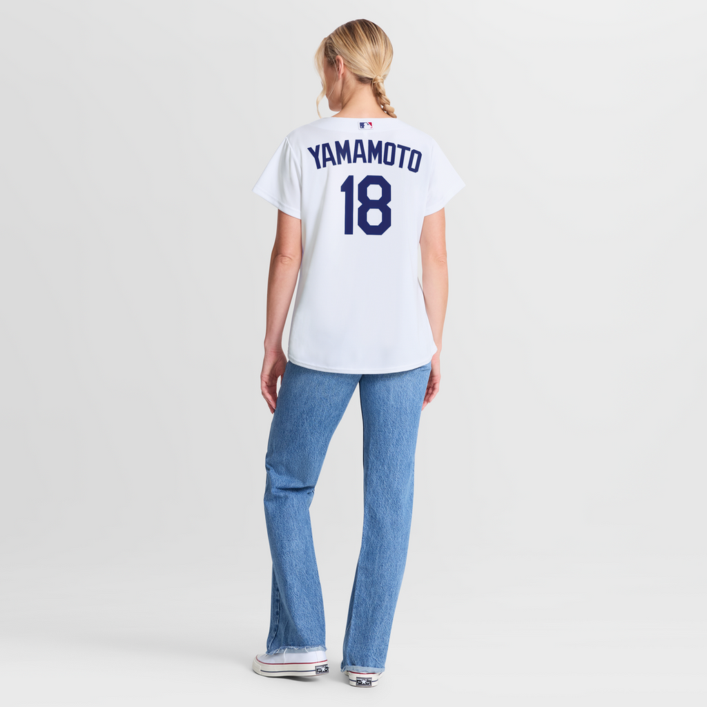 Yoshinobu Yamamoto Los Angeles Dodgers Women's Jersey - White