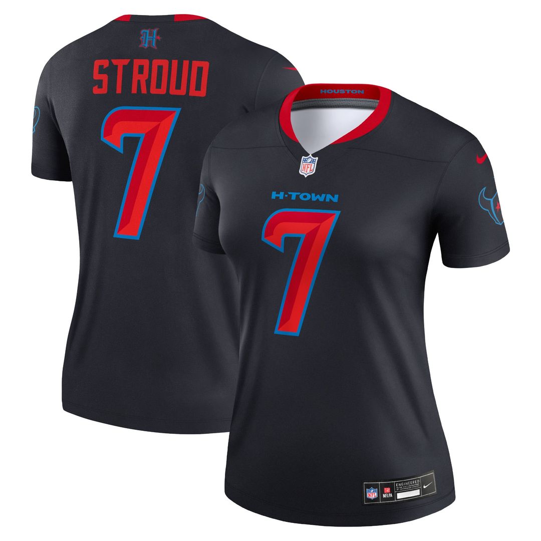 C.J. Stroud Houston Texans Women's Alternate Legend Player Performance Top - Navy