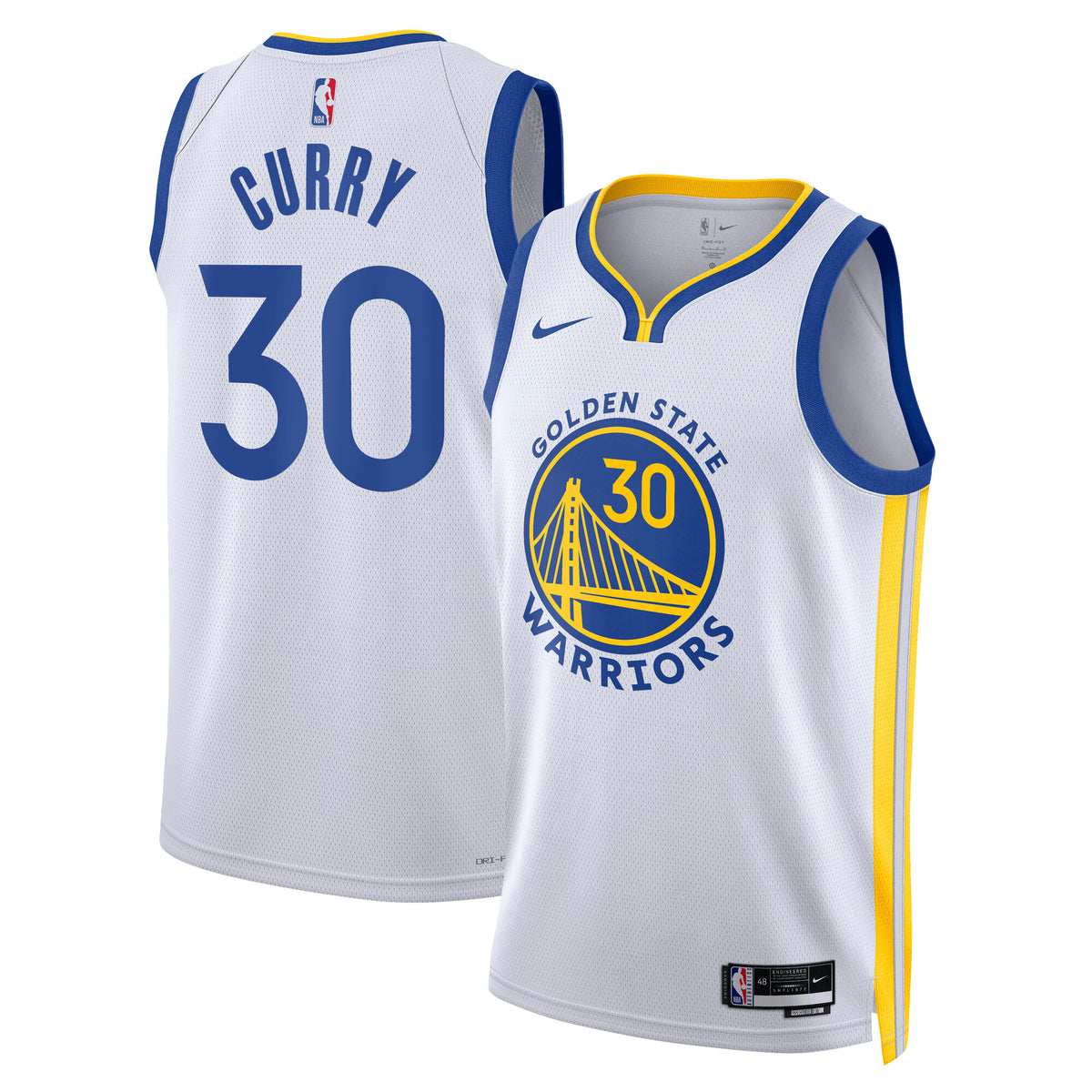 Golden State Warriors Association Jersey - Stephen Curry - Unisex