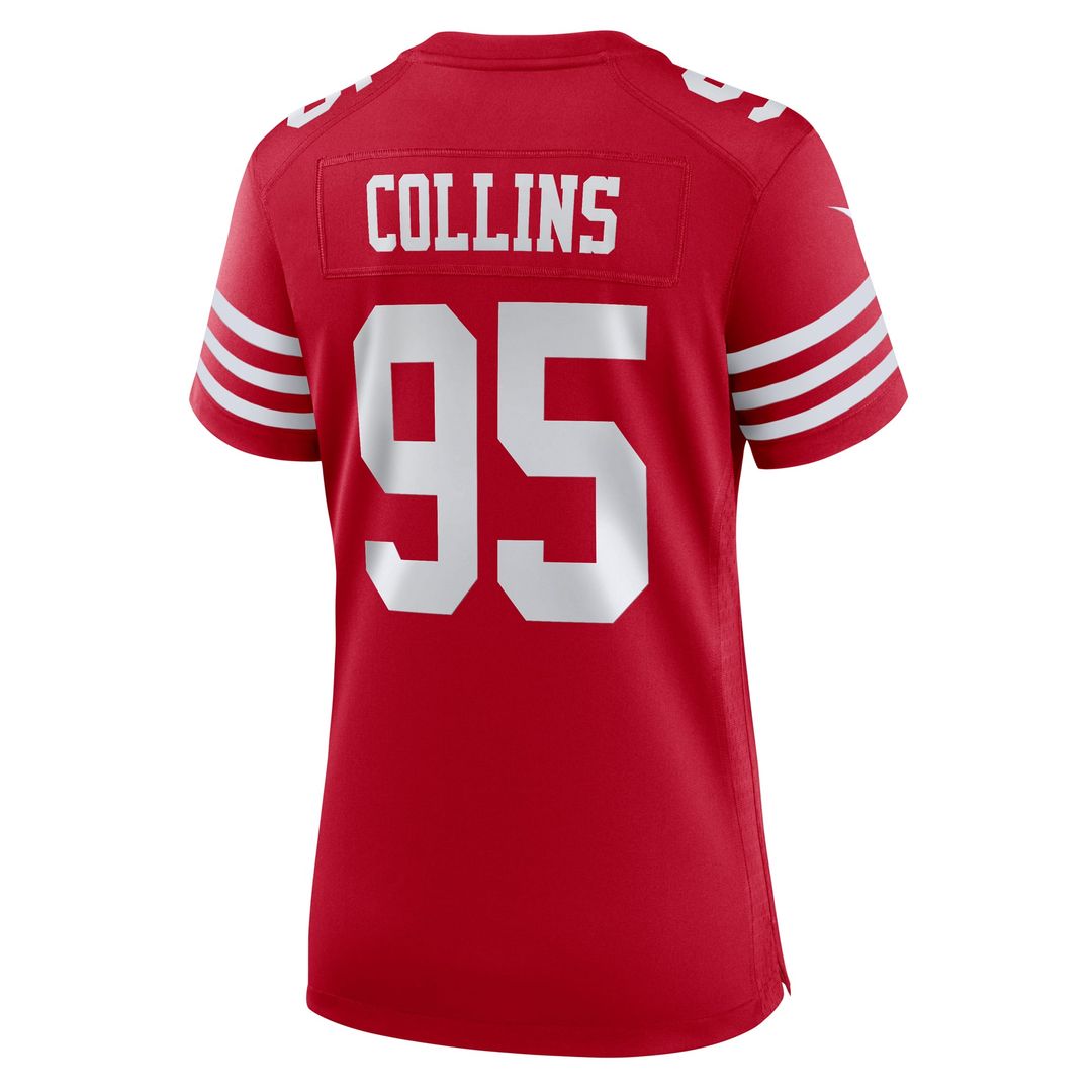 Alfred Collins San Francisco 49ers Women's Team Jersey - Scarlet