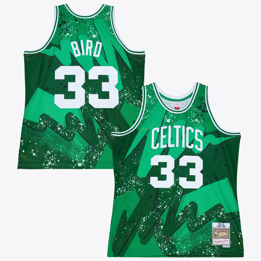 Boston Celtics Larry Bird 1985 Hyper Hoops Jersey - Green