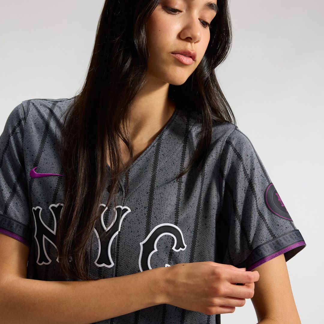 New York Mets Women's Jersey - Gray