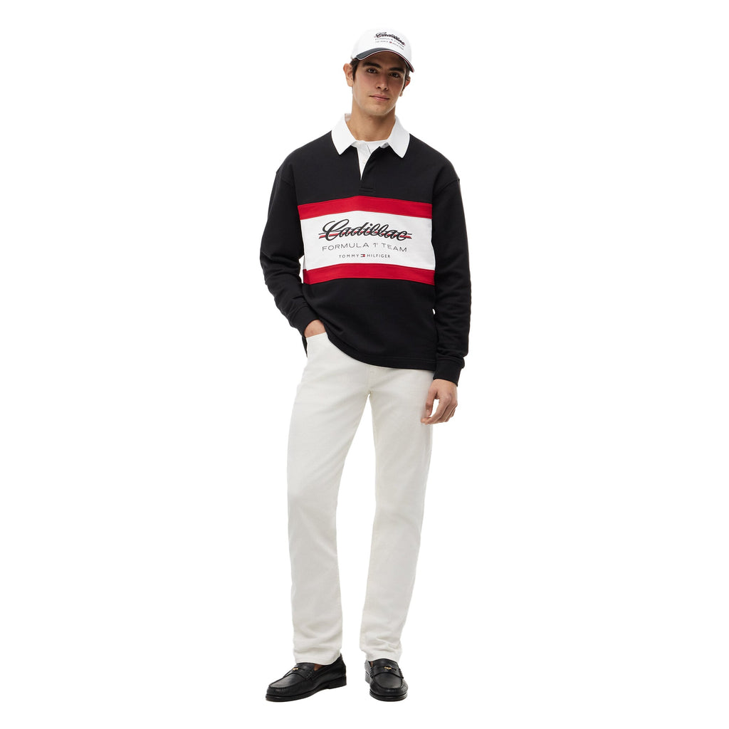 Cadillac Tommy Hilfiger Panelled Rugby - Black
