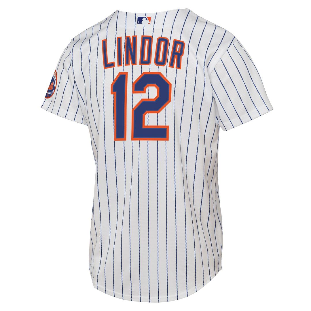 Francisco Lindor New York Mets Youth Home Jersey - White