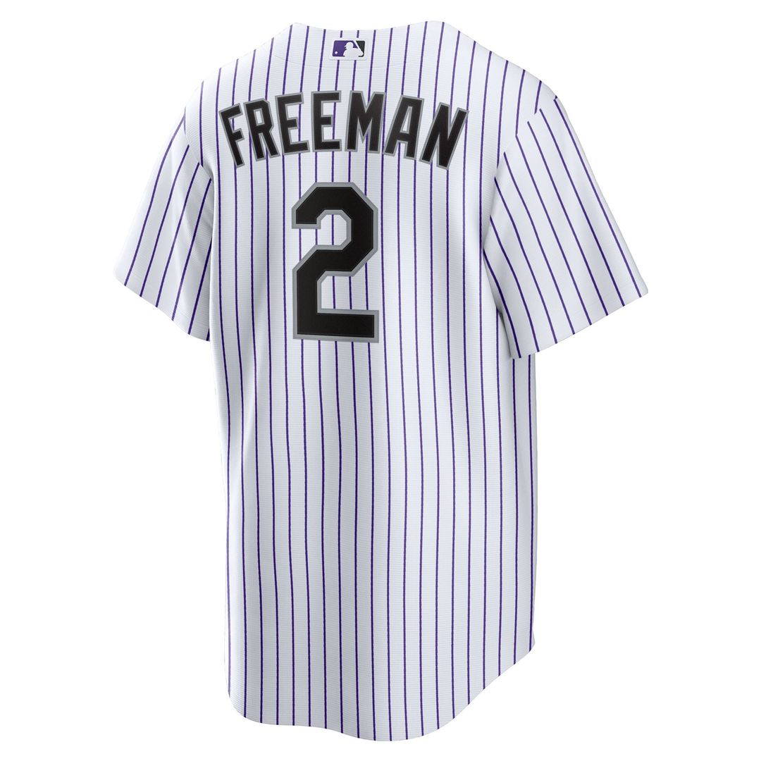 Tyler Freeman Colorado Rockies Youth Home Jersey - White