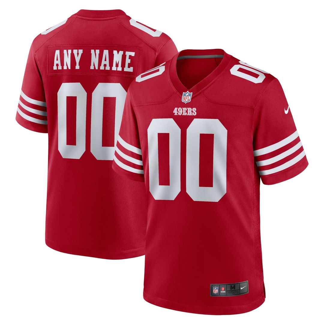 San Francisco 49ers Youth Game Custom Jersey - Scarlet