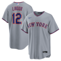 Francisco Lindor New York Mets Road Jersey - Gray