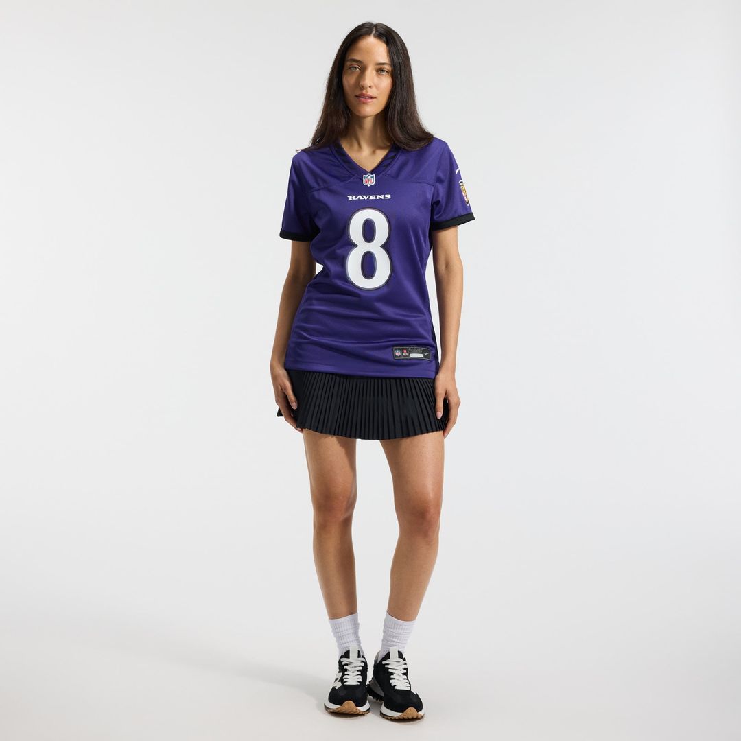 Lamar Jackson Baltimore Ravens Women's Team Jersey - Purple
