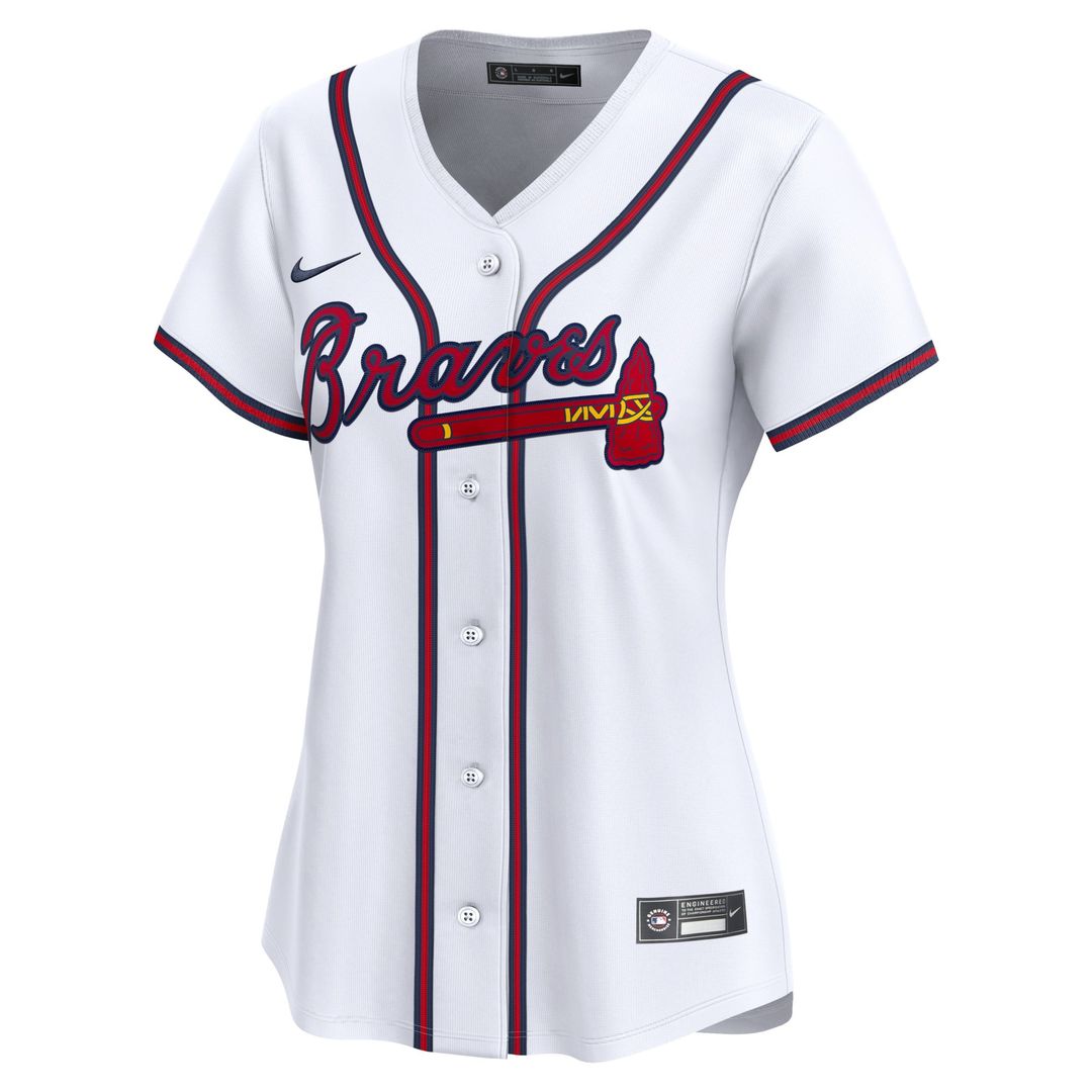Ronald Acuna Atlanta Braves Women's Home Jersey - White