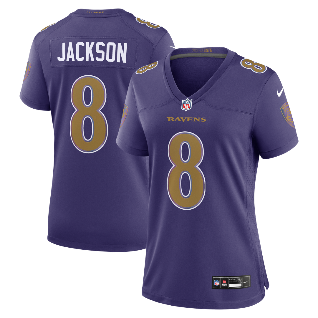Lamar Jackson Baltimore Ravens Women's Alternate Jersey - Purple