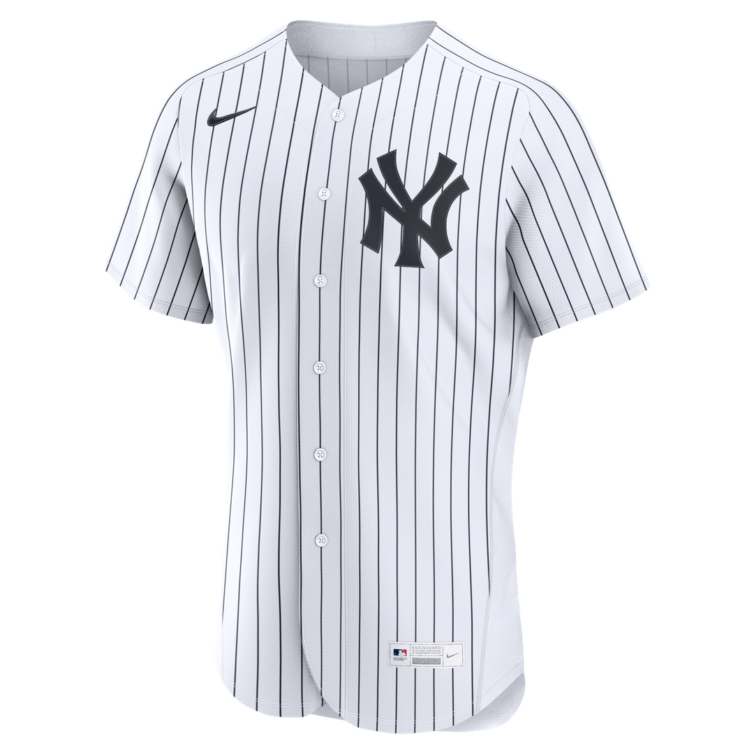 New York Yankees Home Authentic Custom Jersey - White