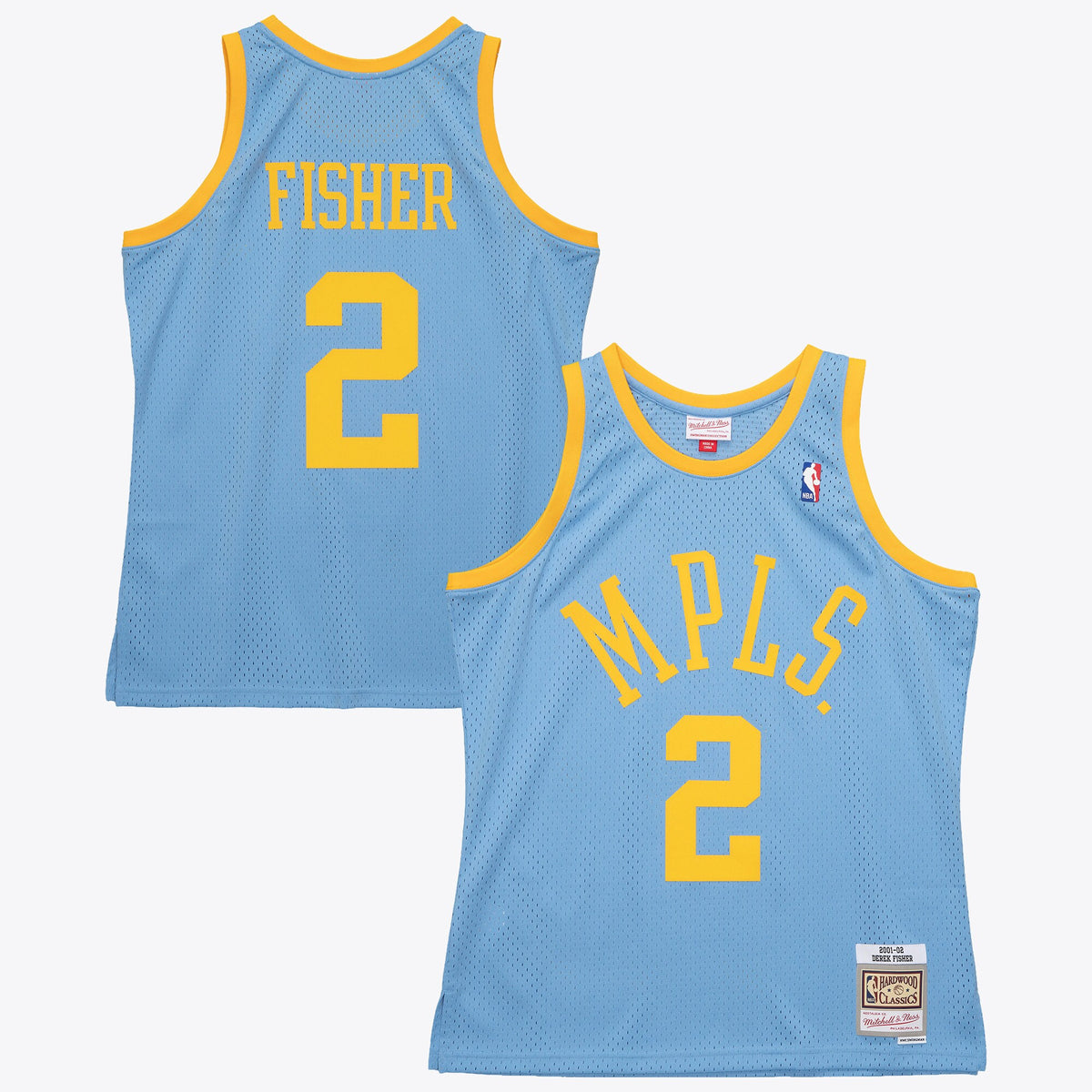 Los Angeles Lakers Derek Fisher 2001 Jersey - Columbia Blue