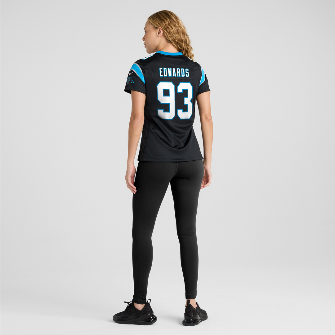 TeRah Edwards Carolina Panthers Women's Team Jersey - Black