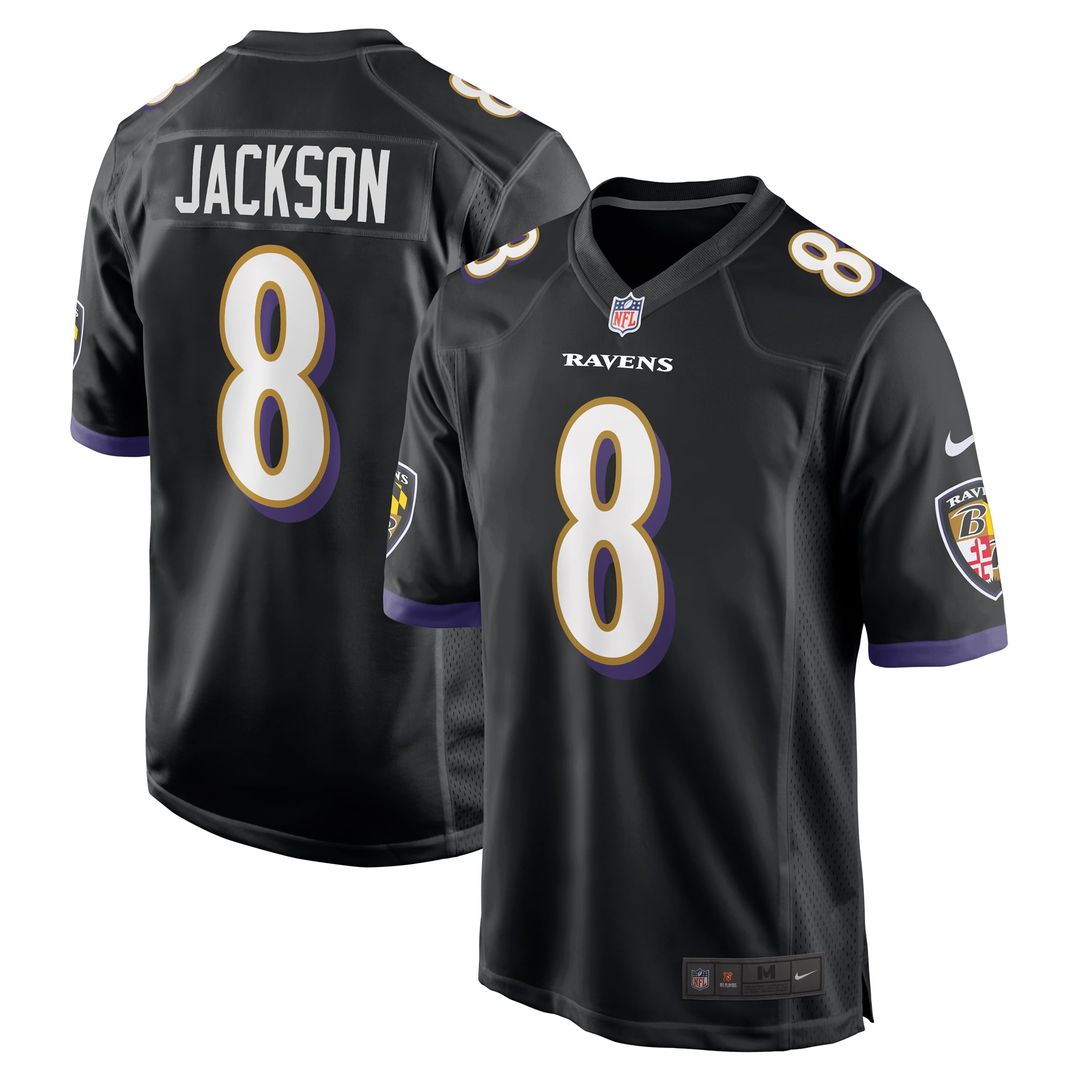 Lamar Jackson Baltimore Ravens Alternate Jersey - Black