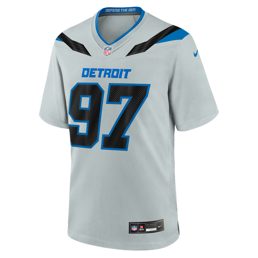 Aidan Hutchinson Detroit Lions 2026 Rivalries Collection Jersey - Silver